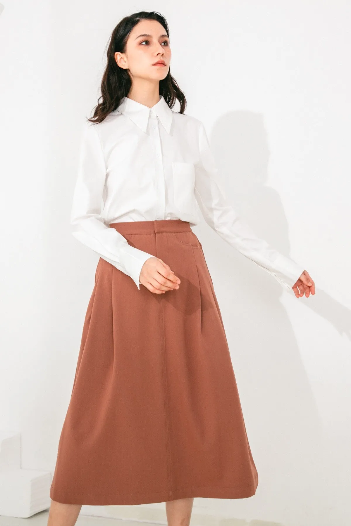 Aurelie Midi Skirt