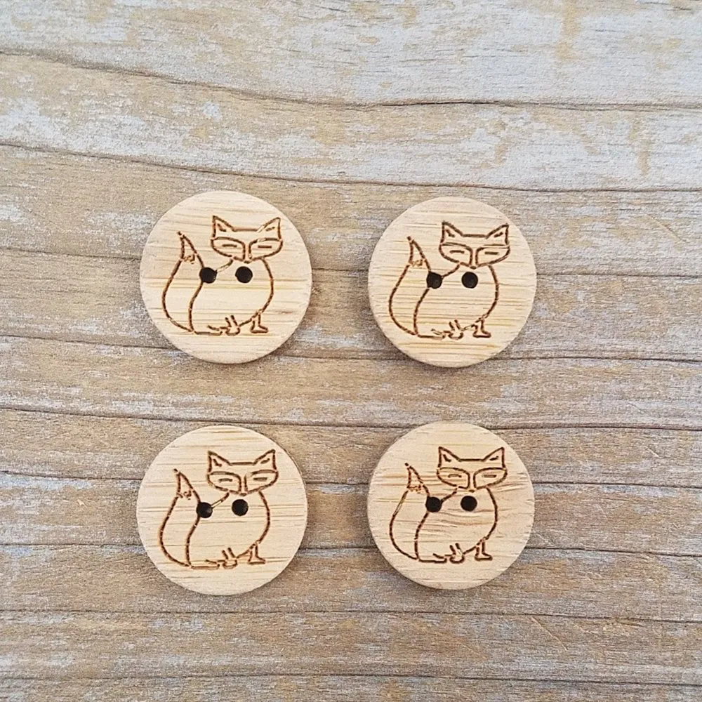 Bamboo Buttons 2" (1 button)