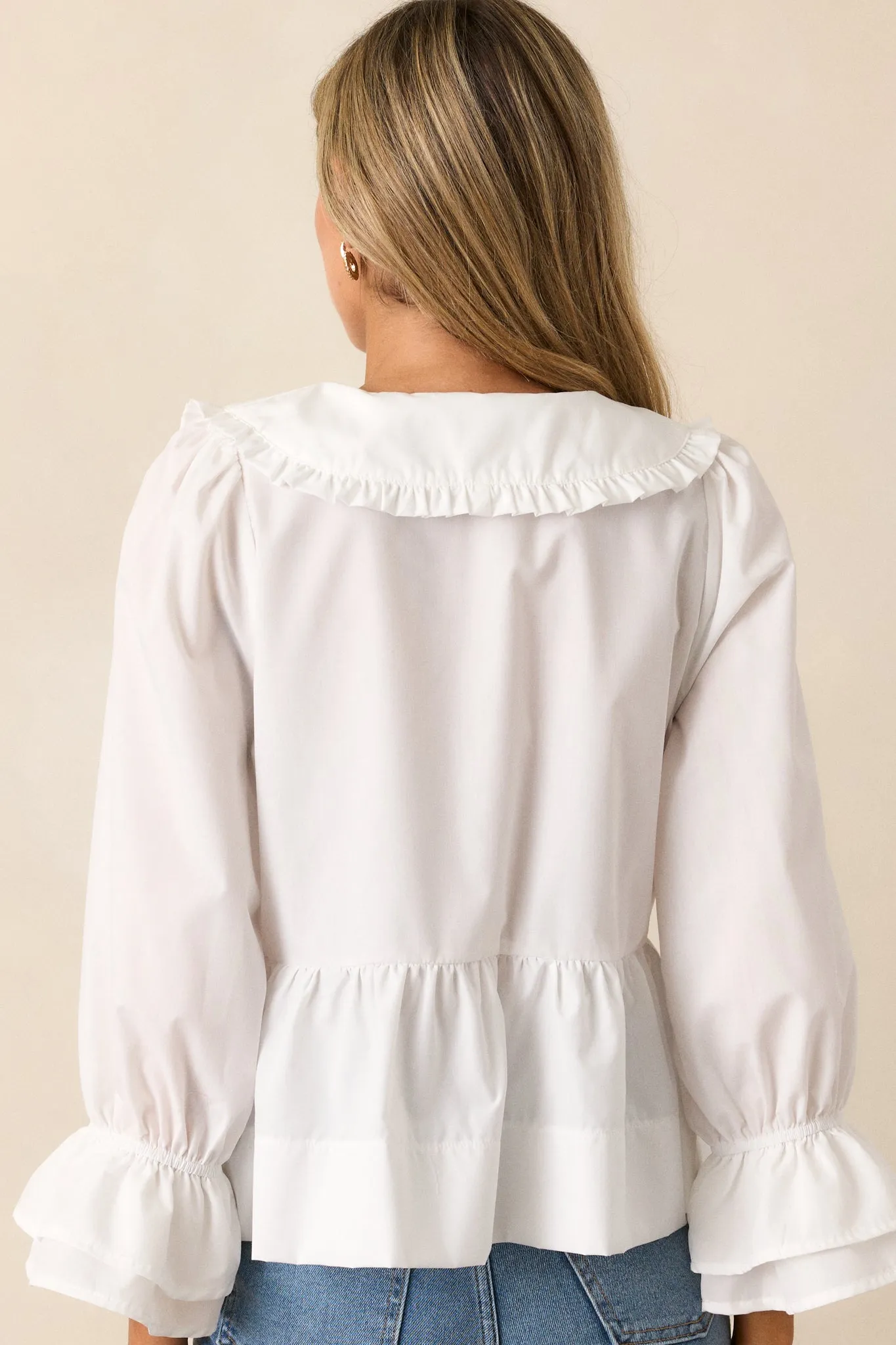 Calm Reflections 100% Cotton Ivory Blouse