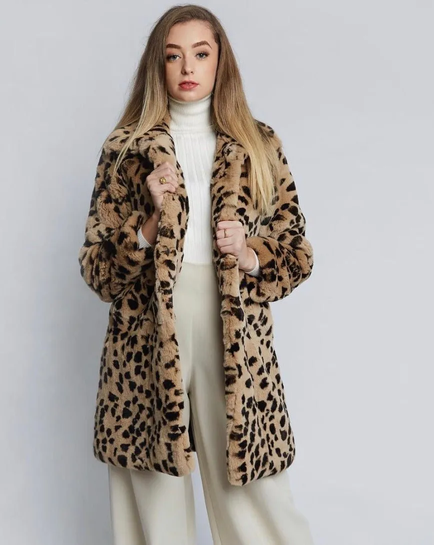 Carrie Leopard Coat