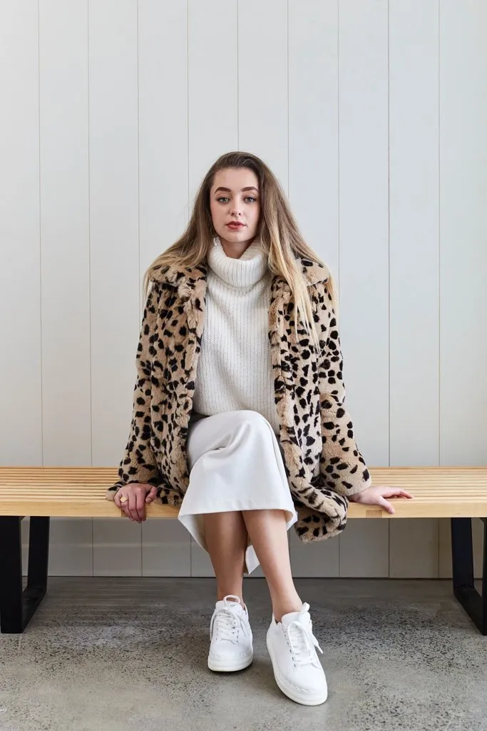 Carrie Leopard Coat