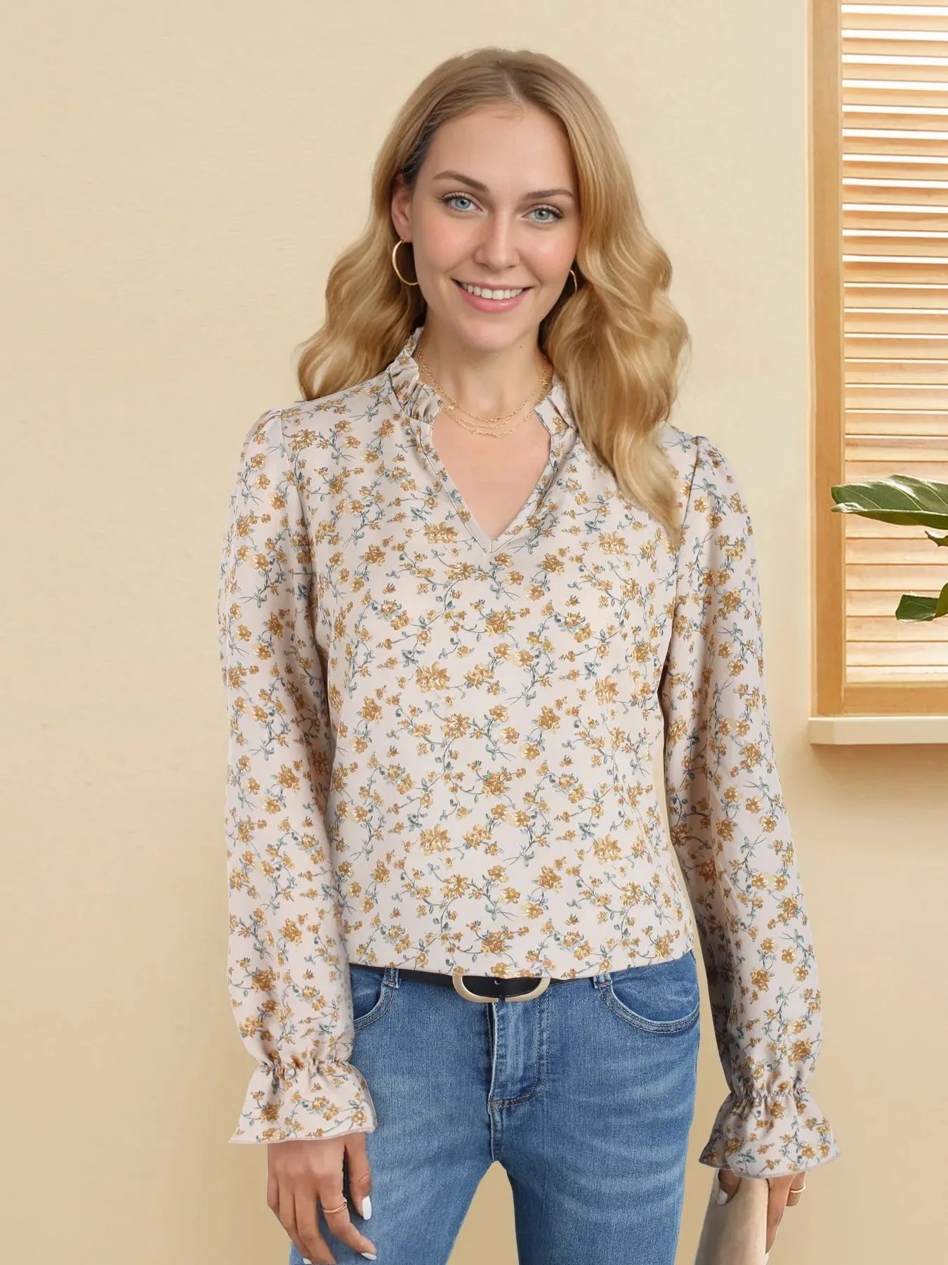 Charming Floral Blouse for Women