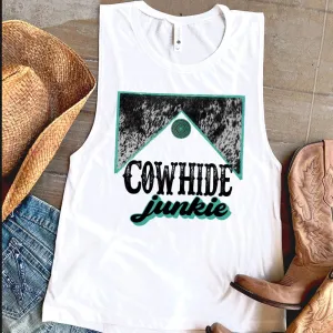 Cowhide Junkie Festival Tank Top