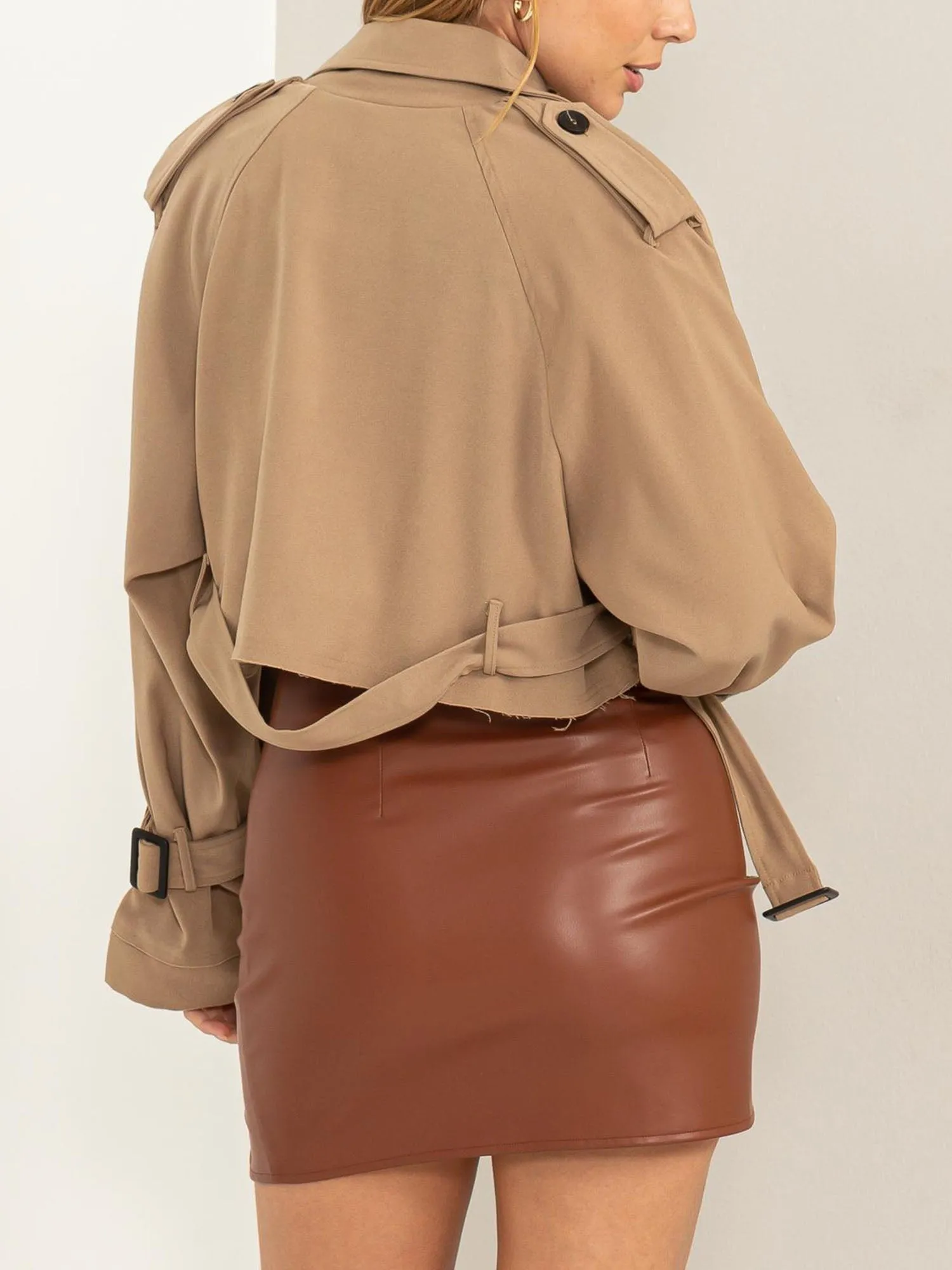 Cropped Trench Jacket