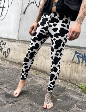 DOOF MEGGINGS - COW PRINT