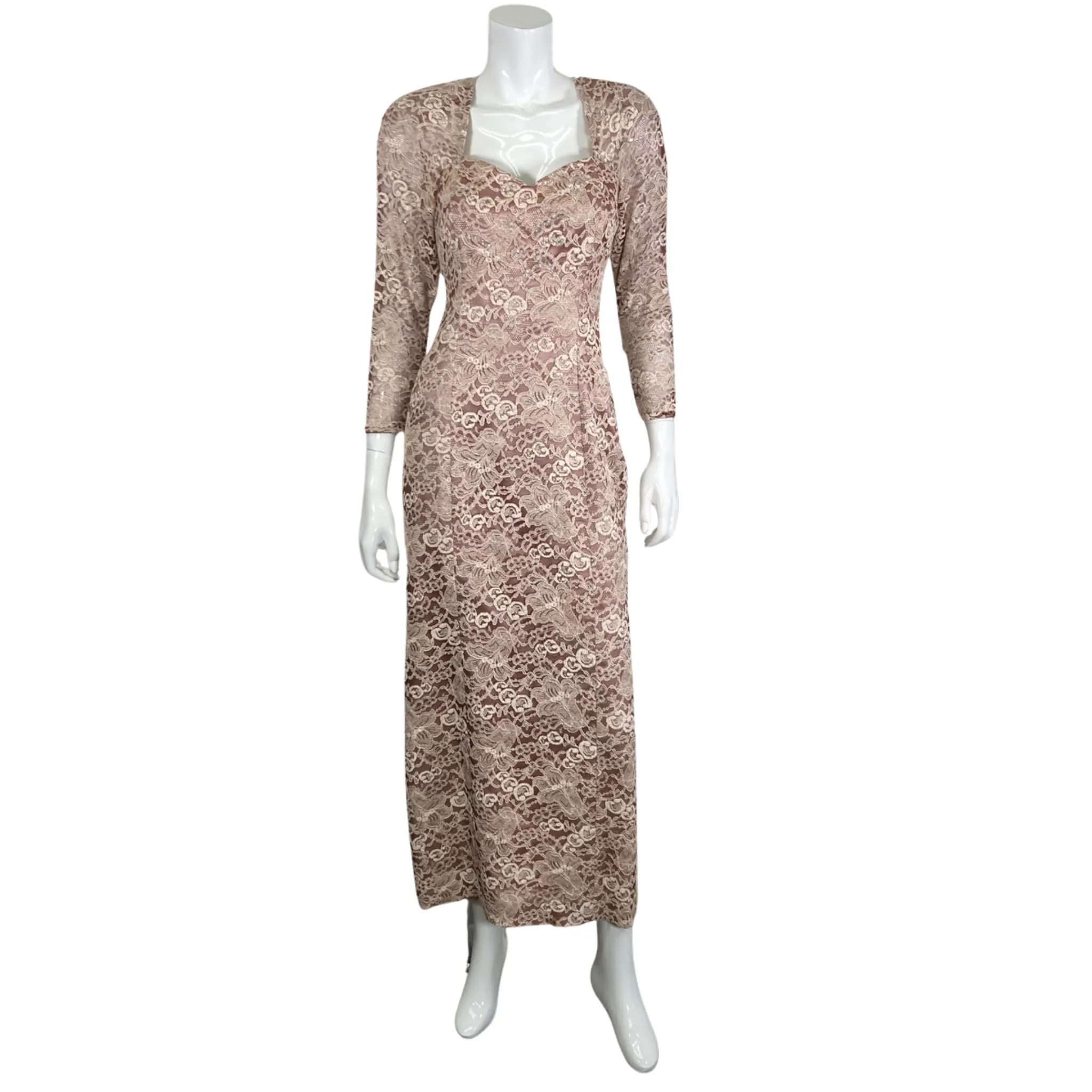 Elegant Rose Lace Dress