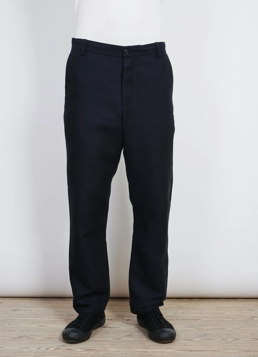 KEN | Wide Cut Trousers| 3-Tone Blue