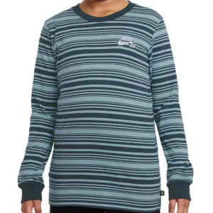 Nike SB Kids' Skate Long-Sleeve T-Shirt - Turquoise/Navy