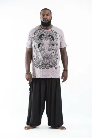 Plus Size Mens Batman Ganesh T-Shirt in Gray