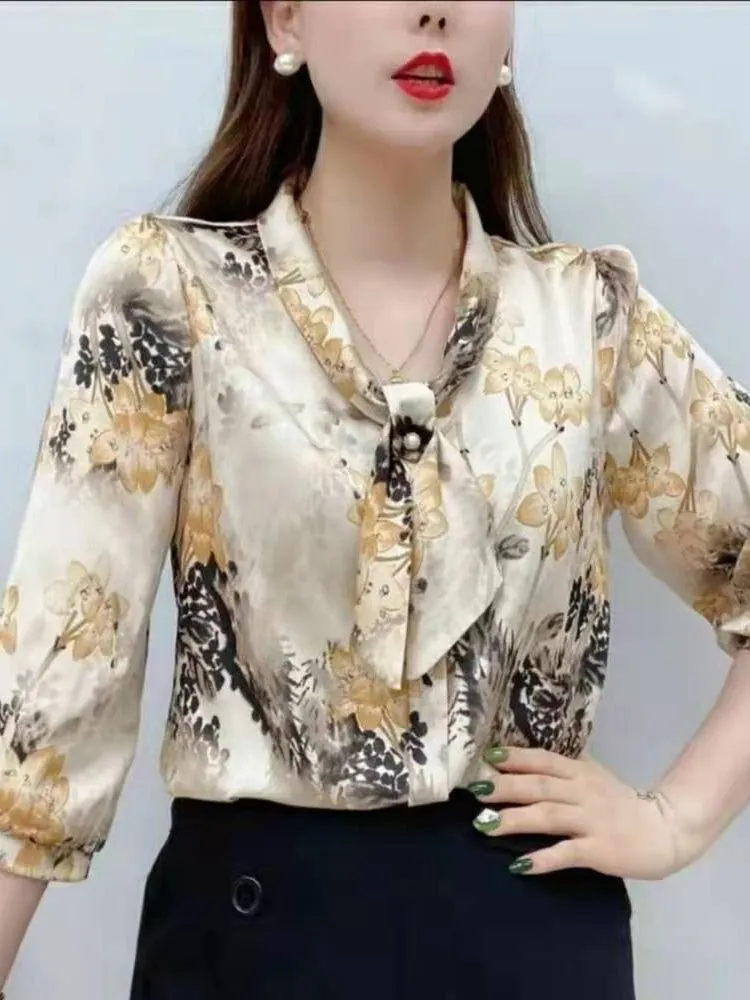 Summer Style Chiffon Blouses Shirt